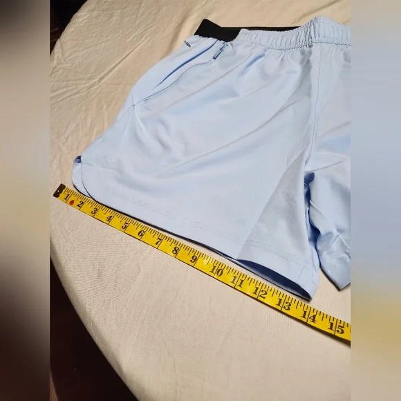 Adidas CLIMACOOL Mens Sky Blue 5" Inseam Training Shorts In Size Large (L5) - Picture 12 of 15